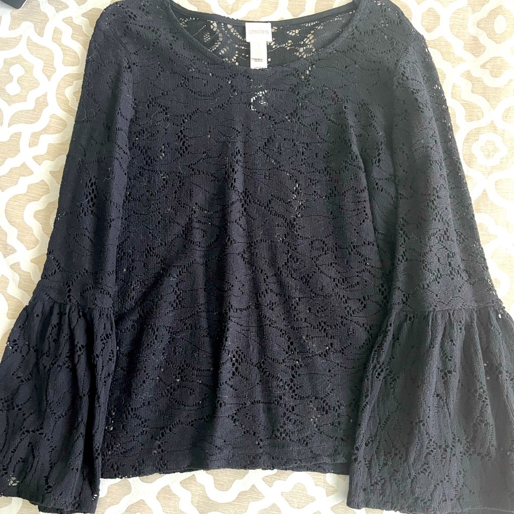 Chico’s lace long sleeve top